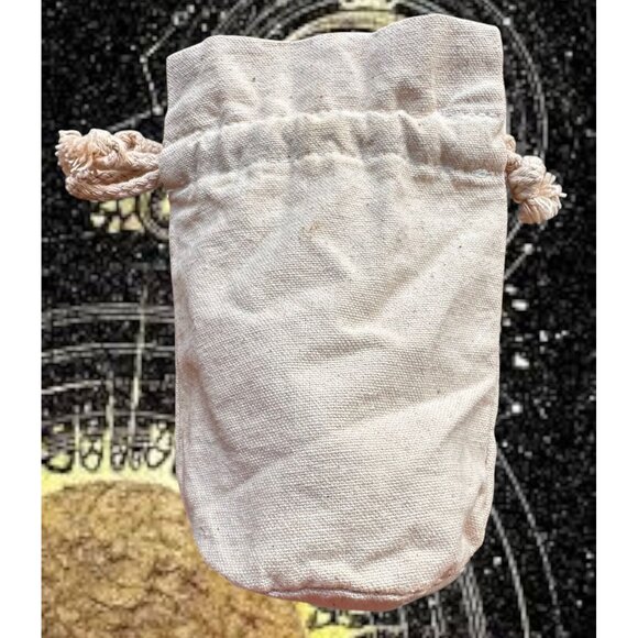 Drawstring Jewelry Pouch Good Mojo Co Sun Face Crystals Stash Bag Cotton - Picture 11 of 12